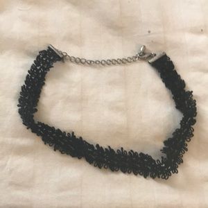 Black lace choker